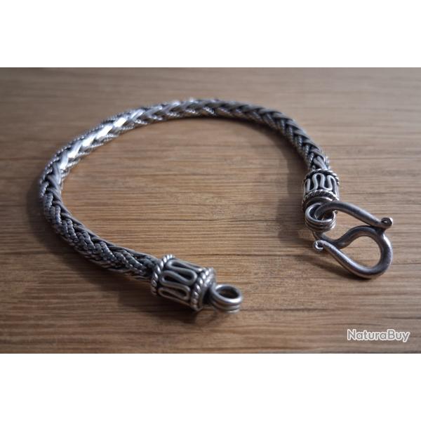 BRACELET ARTISANAL EN ARGENT 925 NEUF JAMAIS PORT�