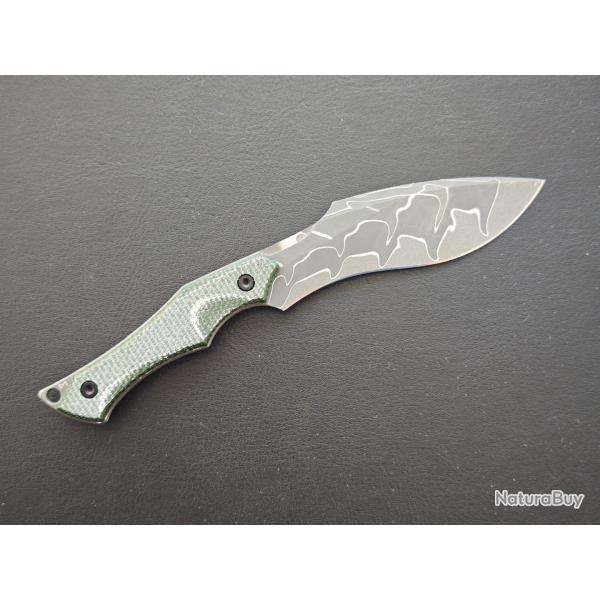 Civivi Vaquita II C047C-DS2 Damascus, Green Canvas Micarta NEUF