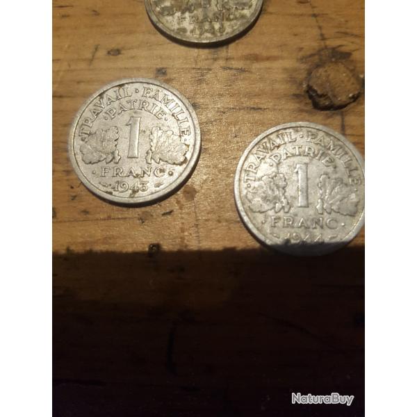 1 franc LB 1943  1.34 g