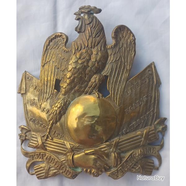 shako plaque laiton de la garde nationale