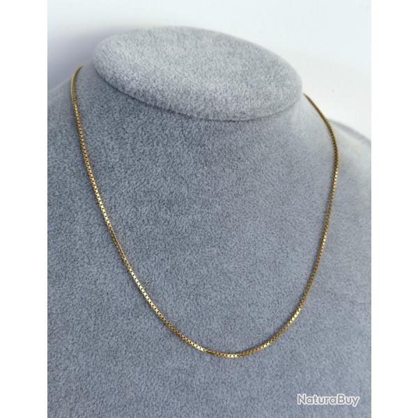 Belle chaine or 18 carats - 41 cm - collier maille v�nitienne