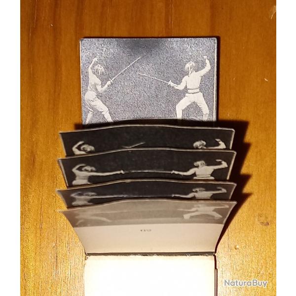 Flipbook ou folioscopes de Joinville cr��s par MAREY - DEMENY 1900 - Escrime