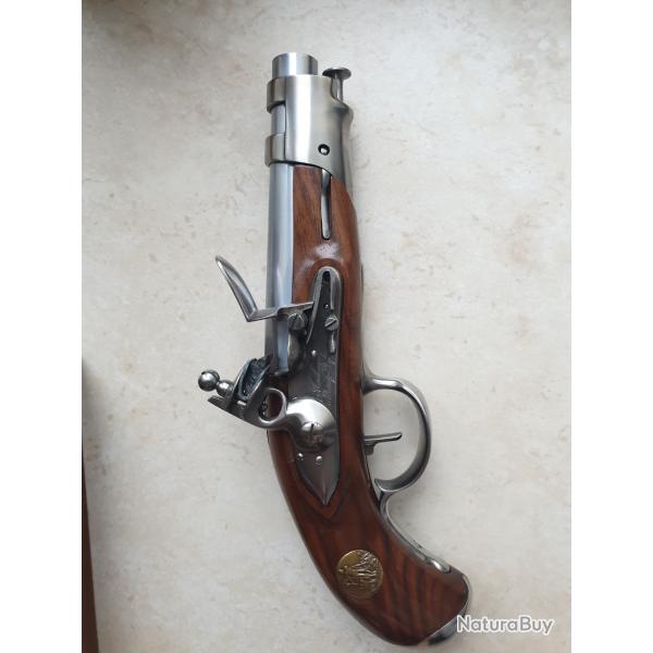 PISTOLET GENDARMERIE AN IX r�plique P�dersoli collection 10 ans de l'empereur