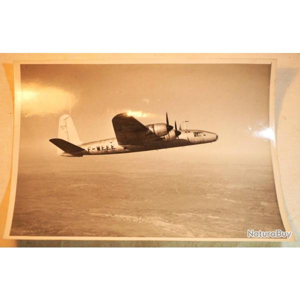 Photo originale ARGENTIQUE - Sud-Est SE 1010 avion quadrimoteur h�lice SE-1010 ref COL24PHO001