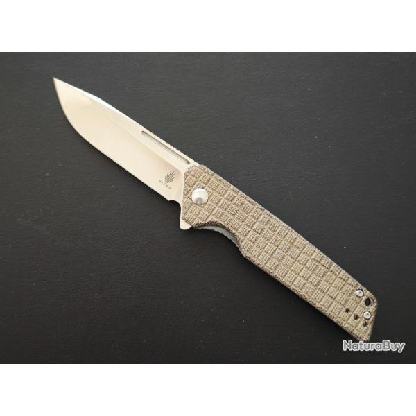 Kizer Vanguard Lan, micarta, N690, r�f V4577N2 - Comme NEUF.