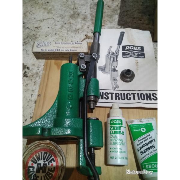 Presse de recalibrage graissage RCBS