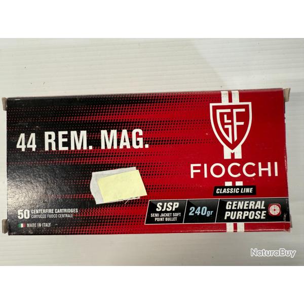 FIOCCHI CAL 44 MAG SJSP 240GR BOITE DE 50 BALLES FRAIS DE PORT OFFERT