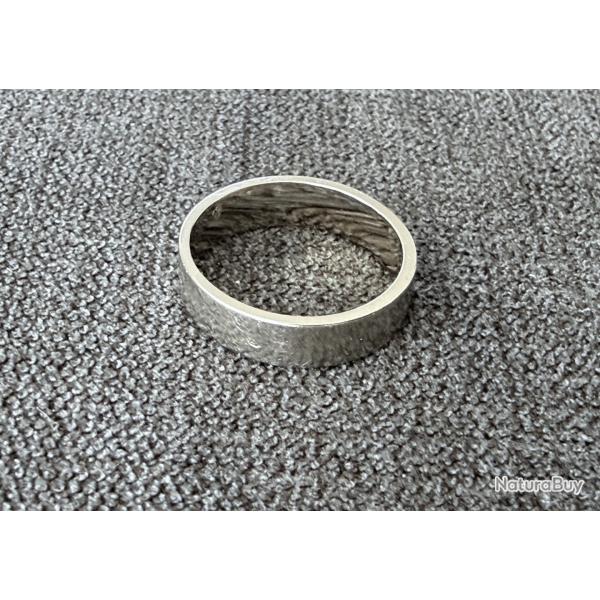 Anneau or blanc 18 carats - taille 52 - bague - alliance