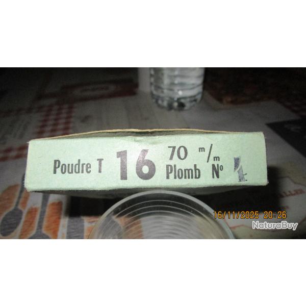 Cartouches anciennes Calibre 16 et 20