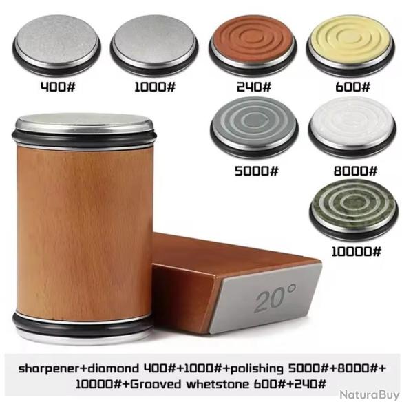Affteur de couteau (Grain 400/1000) + disque d'morfilage (240/600/1000/5000/8000/10000)