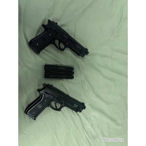 2 beretta 92 co2 culasse fixe
