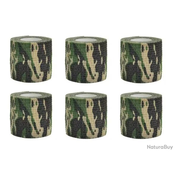 Lot de 6 Ruban adhsif camouflage 1 euro