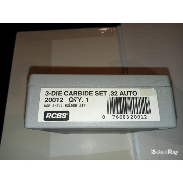 jeu d'outils RCBS CARBIDE 32 AUTO