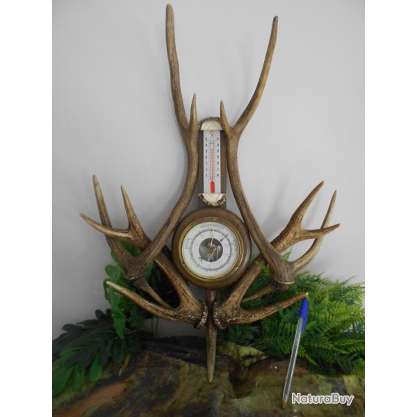 barom�tre en bois de cerf