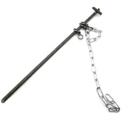 Kit de fixation pour pi&egrave;ge lacet - piquet, cha&icirc;ne et attaches