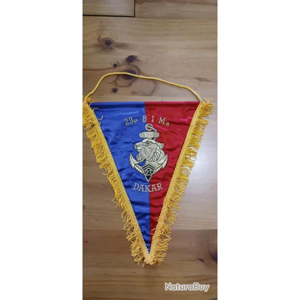 Fanion brod machine du 23 Bataillon d'Infanterie de Marine / Dakar