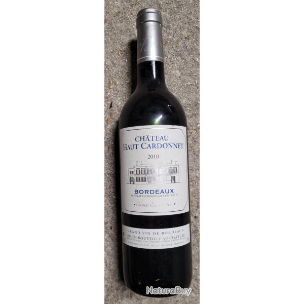 BORDEAUX CHTEAU HAUT CARDONNET Cuve EXCELLENCE 2010