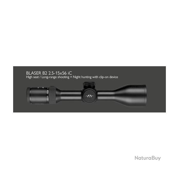 LUNETTE BLASER B2 2.5-15X56 IC A COLLIERS