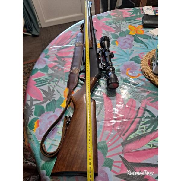 carabine browning semi auto 7RM lunette montage pivotant