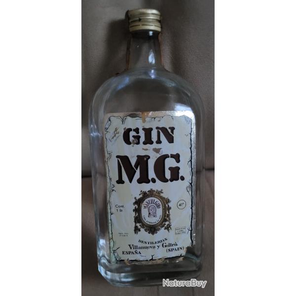 Ancienne Bouteille de GIN MG (Espagne)
