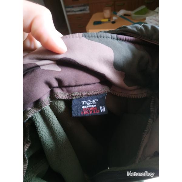 Veste militaire TOE softshell 2.0 field storm