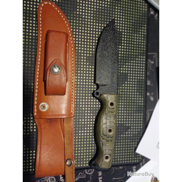 Couteau Busse modrle honey badger avec etui cuir randall