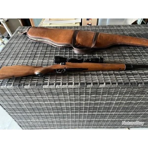 carabine de tir ZASTAVA  7x64 trs bonne occasion peu servi +lunette  VISTASCOPE  4X40+tui  fourr