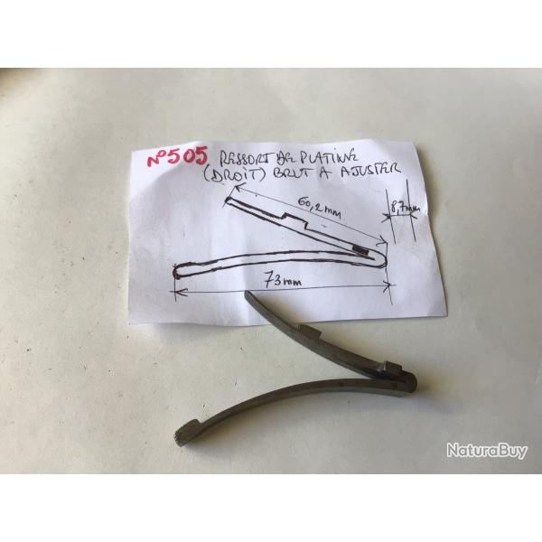 VENDU PAR LE-CUIRASSIER N505 RESSORT DE PLATINE DROITE POUR FUSIL BRUT  AJUSTER