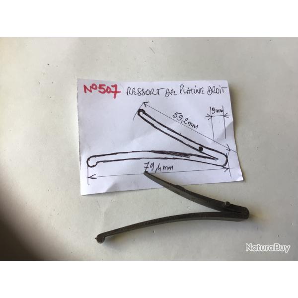 VENDU PAR LE-CUIRASSIER N507 RESSORT DE PLATINE DROITE POUR FUSIL