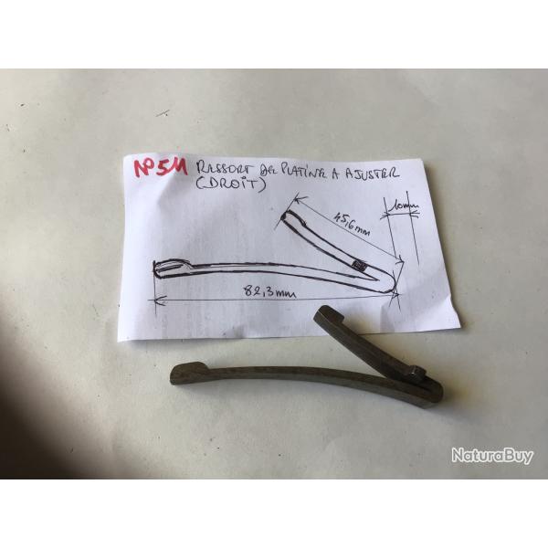 VENDU PAR LE-CUIRASSIER N511 RESSORT DE PLATINE  DROITD  POUR FUSIL  AJUSTER