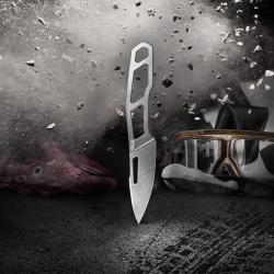 Speed Demon TRC Elmax Satin - EDC / Neck Knife ultral&eacute;ger