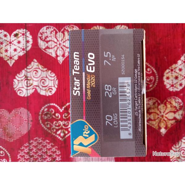 Cartouche trap Rio star team evo 28 gr