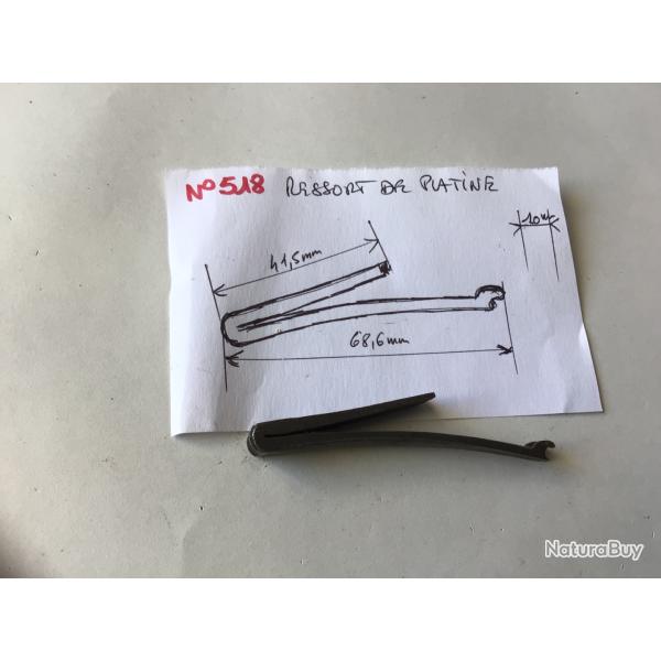 VENDU PAR LE-CUIRASSIER N518 RESSORT DE PLATINE POUR FUSIL