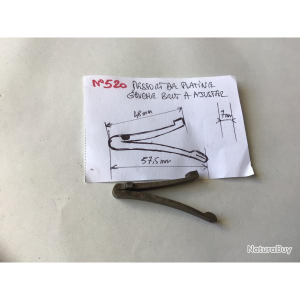VENDU PAR LE-CUIRASSIER N520 RESSORT DE PLATINE GAUCHE POUR FUSIL