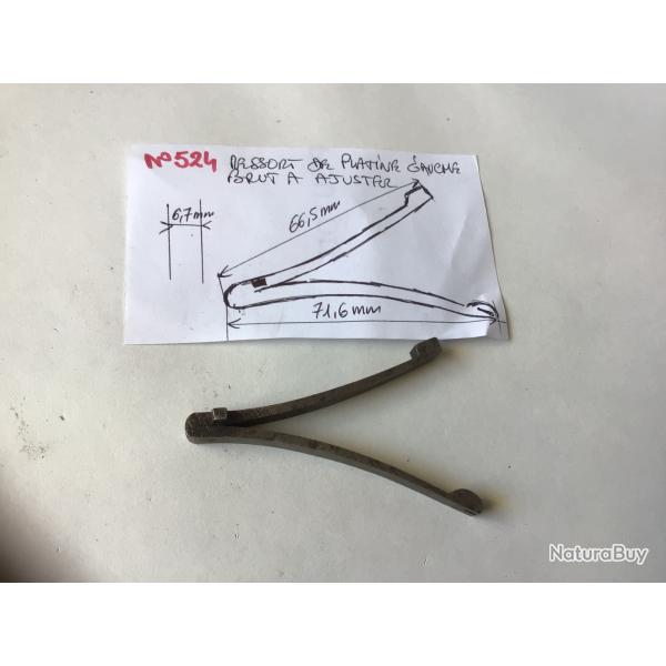 VENDU PAR LE-CUIRASSIER N524 RESSORT DE PLATINE GAUCHE POUR FUSIL