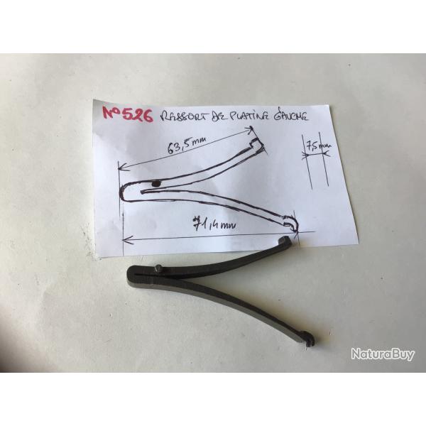 VENDU PAR LE-CUIRASSIER N526 RESSORT DE PLATINE GAUCHE POUR FUSIL