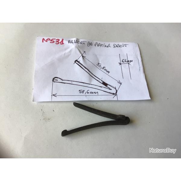 VENDU PAR LE-CUIRASSIER N531  RESSORT DE PLATINE DROITE POUR FUSIL