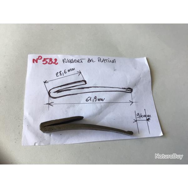 VENDU PAR LE-CUIRASSIER N532 RESSORT DE PLATINE POUR FUSIL