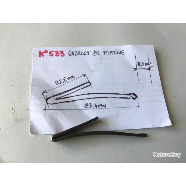 VENDU PAR LE-CUIRASSIER N533 RESSORT DE PLATINE POUR FUSIL