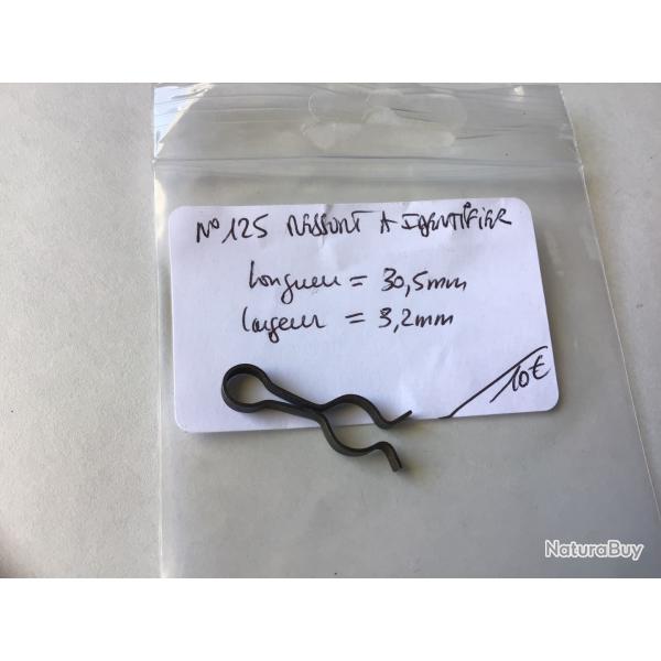 VENDU PAR LE-CUIRASSIER N125 RESSORT D'ARMURERIE  IDENTIFIER