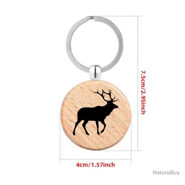 Porte cl CERF personnalise Motif cerf