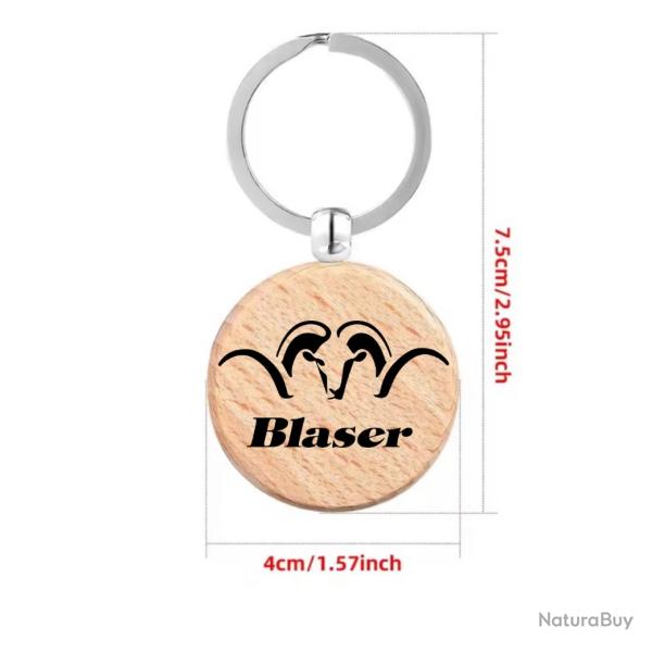 Porte cl blaser personnalise au choix motif blaser