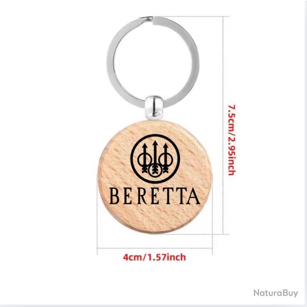 Porte cl Beretta ides cadeaux original Nol ftes des pres anniversaire ect recto/verso z4