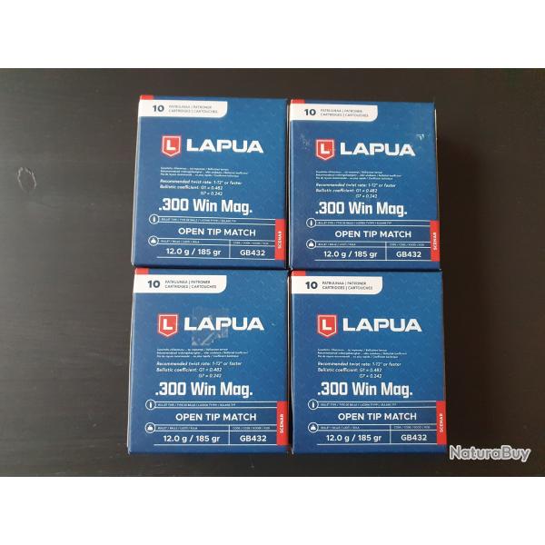 Cartouches LAPUA SCENAR 300 WM