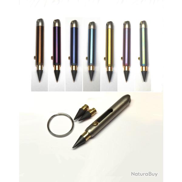 Mini stylo titane : anodisation offerte