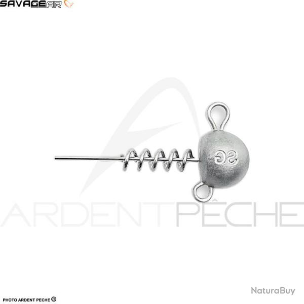 T�te plomb�e SAVAGE GEAR Corkscrew ballhead 10g