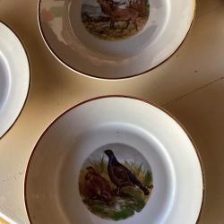 Petit service faïence Schumann Arzberg Germany motifs chasse