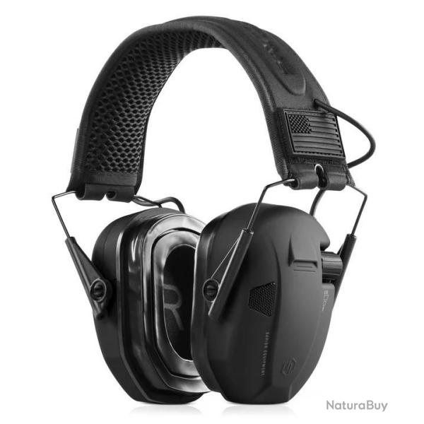 CASQUE ANTI-BRUIT ELECTRONIQUE SAVIOR APOLLO NOIR