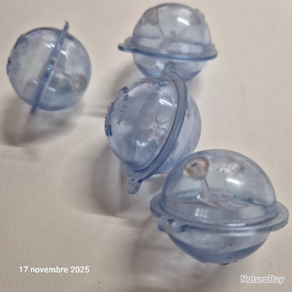 Lot de 4 Flotteurs Buldo Es - Sphrique transparente rglable, 3 cm, taille 2  Remplissage  eau 