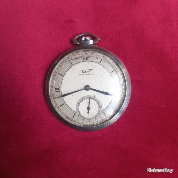 ancienne montre gousset " TISSOT " antimagn�tic